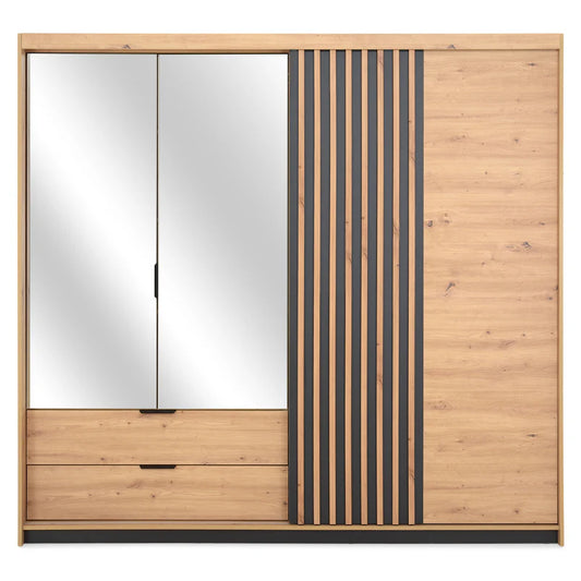 KENNON Dulap 3 uși, 2 sertare