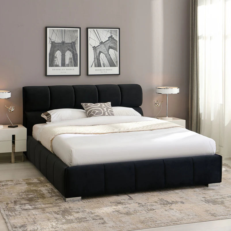 MURRAY Pat tapițat, somieră rabatabilă și ladă depozitare